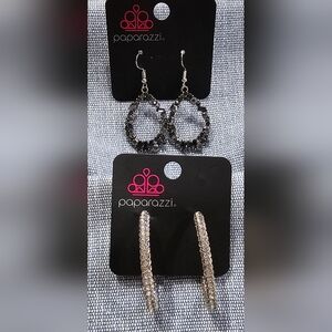 New 2 Pair PAPARAZZI Earrings